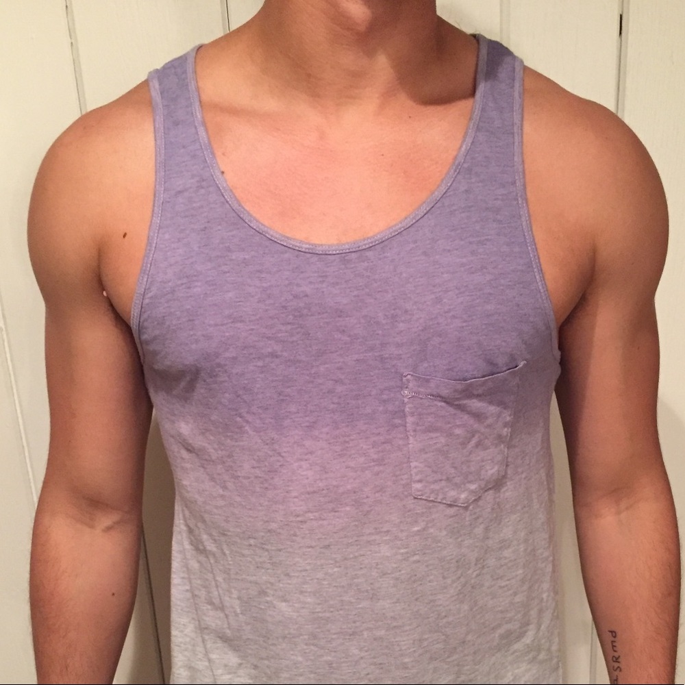 Men’s tie-dye tank